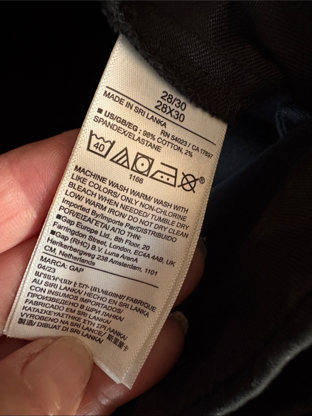 Gap pants NWT Skinny performance Black Chino Pants - size 28 x 30 $60 paid - Picture 3 of 10